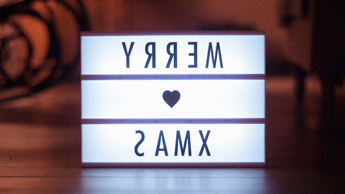 christmas wallpapers shallow focus photo of Merry Xmas LED signage xmas